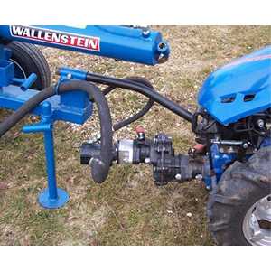 Curved Coupler shown attached between Model 853 and the Log Splitter.