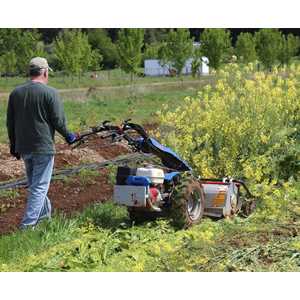 The Flail Mower will easily shred spent crops like this 5