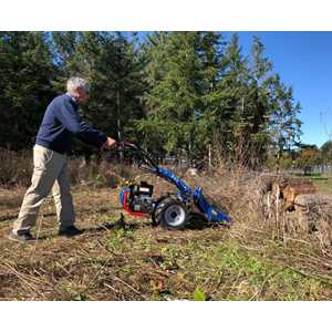 Sickle Bars will cut through brush and saplings up to 1.5" thick.  