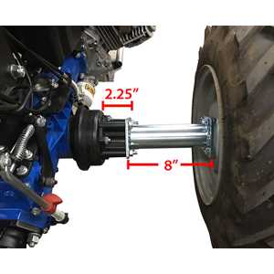 Multiple sets of Wheel Extensions can be combined to create your desired track width.